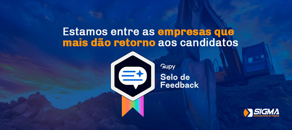 SigmaGP recebe selo por excelência em feedback pela segunda vez